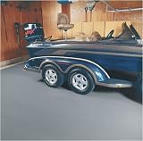 10' x 22', ''Facing Blue'' Garage Floor Cover