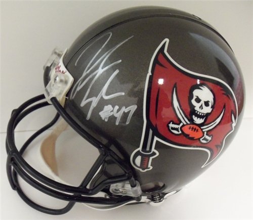 John Lynch Autographed/Hand Signed Tampa Bay Bucs Full Size AUTHENTIC Riddell Proline Helmet