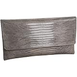 Jalda Lizard-Embossed Brief Clutch