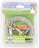 Four Paws Silver 10 Foot Heavy Weight Dog Tie out Cable