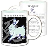 Asian Zodiac Coffee & Tea Mug Year of the Rabbit: Birth Years 1915 1927 1939 1951 1963 1975 1987 1999 2011