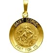 14K Yellow Gold St. George Medal - 22.00mm