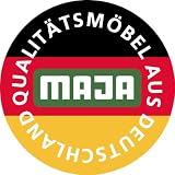 Produkt-Bild: Maja 40283547 Computertisch 1.040 x 750 x 695 mm, wei&szlig; uni - schwarz Hochglanz
