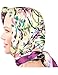 Dahlia Women's 100% Square Silk Scarf - Laurent Monteil Irises Painting - Purple