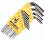 BONDHUS(ボンダス) 六角レンチセット ショート 12本組 インチタイプ HLX12SB