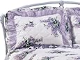 Lilac Bouquet Ruffled Quilted Sham