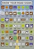 (24x36) Know Your Road Signs - Chart II, Art Poster Print (24x36) Know Your Road Signs - Chart II, Art Poster Print