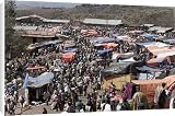 The market of Lalibela, Amhara region, Ethiopia, Africa Canvas Prints