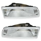 93-97 Chrysler Concorde Eagle Vision Headlights Headlamps Lights Lamps Pair Set by Aftermarket