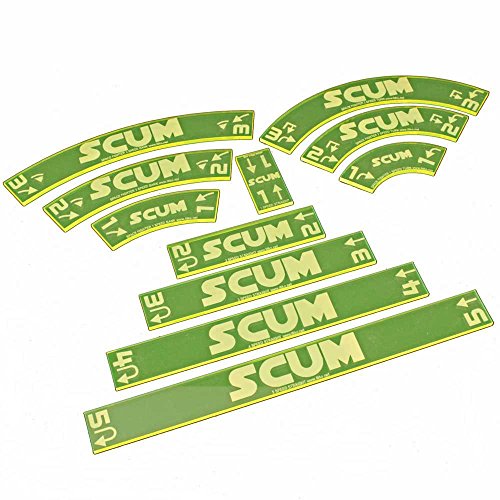 Space Fighter, Scum Maneuver Gauge Set, Fluorescent Yellow (11)
