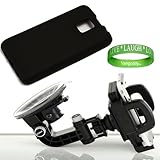 Black Windshield or Vent Car Mount Compatible with LG Optimus 2X Android Ph ....