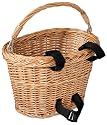 Avenir Wicker Bicycle Basket with Black Velcro (Small)