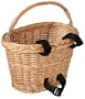 Avenir Wicker Bicycle Basket with Black Velcro (Small)