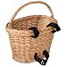 Avenir Wicker Bicycle Basket with Black Velcro (Small)
