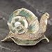 SNAIL TRINKET BOX - JEWELED SNAIL TRINKET BOX
