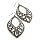 Large Oval Drop Pierced Fashion Earrings Burnt Gold