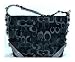 Authentic Coach Optic Signature Carly Tote Shoulder Bag 13980 Silver/Black