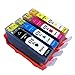 TOS Compatible ink cartridge for HP 670XL ink cartridge set(b,y,c,m)for HP printer Deskjet 3525/4615/4625/5525/6525