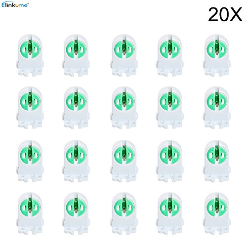 Elinkume T5 Lamp Holder Lamp Socket Tube Accessory Lamp Aging Test 20pcs