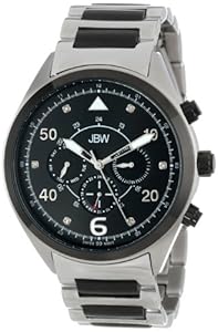 JBW Men's J6283B Multi-Function 6 Diamonds Metal Watch