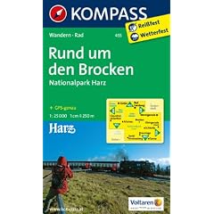 Rund um den Brocken - Nationalpark Harz 1 : 25 000: Wanderkarte mit Radrouten. GPS-genau
