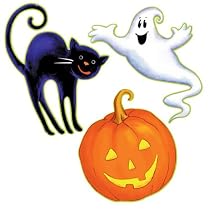 3 Cutouts Cat, Pumpkin & Ghost