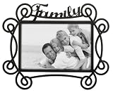 Review Malden 3014-46 / Family Black Wrought Iron Picture Frame 4x6