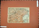 1905 COLOUR MAP ST GALLEN RORSCHACH APPENZELL ANDWIL