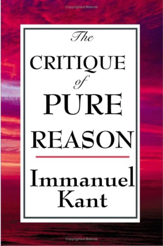 The Critique of Pure Reason under Rationalism in The Books Store