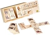 Wooden African Animals Dominoes