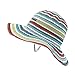 lethmik Sun Hats Floral Casual Beach Hat Narrow Brim Straw Hat Ribbon Braid Bucket Hats