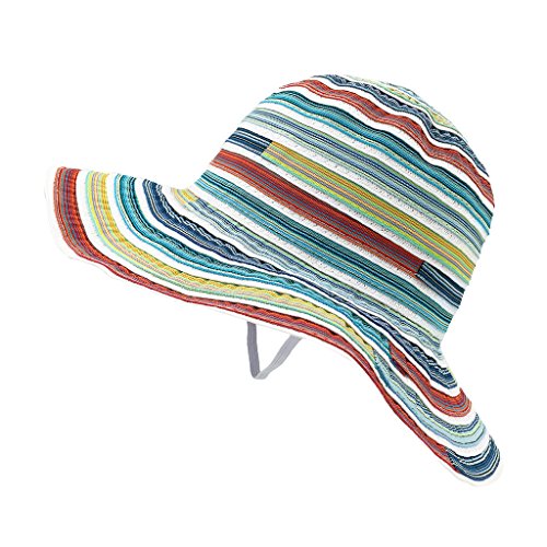 lethmik Sun Hats Floral Casual Beach Hat Narrow Brim Straw Hat Ribbon Braid Bucket Hats