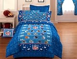 NFL FOOTBALL LOGO FULL BEDDING SET Comforter Sheets NEW Boy