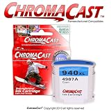 CHROMACAST 940XL CYAN (CC-C4907A) INKJET CARTRIDGE (Compatible for HP C4907AN)