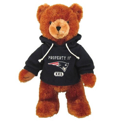 Basic Fun 25 Standing NFL Hoodie Bear - New England Patriots