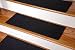 Dean Carpet Stair Treads 23" x 8" - Black - Set of 13