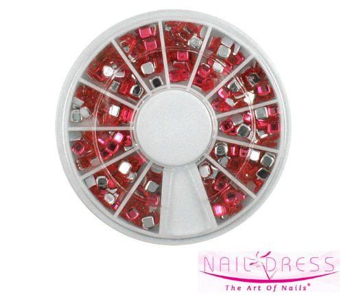 Karussell der Zirkone - Zirkon Quadrat Red (kc12) 