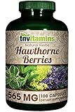 Hawthorne Berries 565 Mg - 100 Capsules