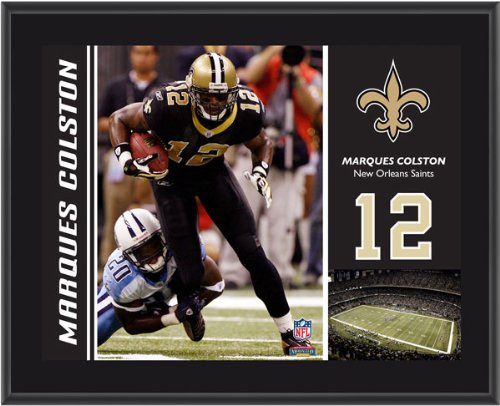 Mounted Memories New Orleans Saints Marques Colston 10.5 x 13 Sublimated Plaque