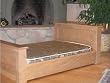 Luxury Dog Bed - Alder Natural Mini Headboard/Footboard Dog Bed (Complete Set) Includes - Bed, Mattress, Mattress Cover & Sheet 22"h X 22"w X 35"d Made in USA