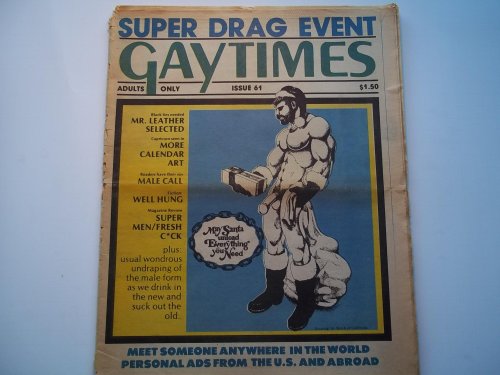 Gaytimes (Gay Times) (Issue No. 61 1978) (Gay Vintage Newspaper Male Nude Art Photos)