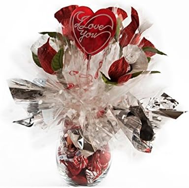 Artfully Delicious Arrangements Edible Candy Bouquet Gift Basket "Sweet True Love" - Candy Filled Vase - Kosher - Small