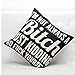 DolphineShow Bitch Pattern Cotton Linen Pillow Shams Square Game Theme/Adult Theme Rome Basement Decor Sofa Throw Pillow Case Couch Cushon Cover 18x18 Inches Fun Gift