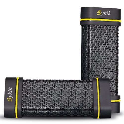 Sykik Box Portable Outdoor Sports Water Resistant, Weather proof, Shock proof, Dust proof, Rugged High power Wireless Bluetooth Speaker with Rechargeable Battery and built in Microphone for Hands-free calling (Yellow)