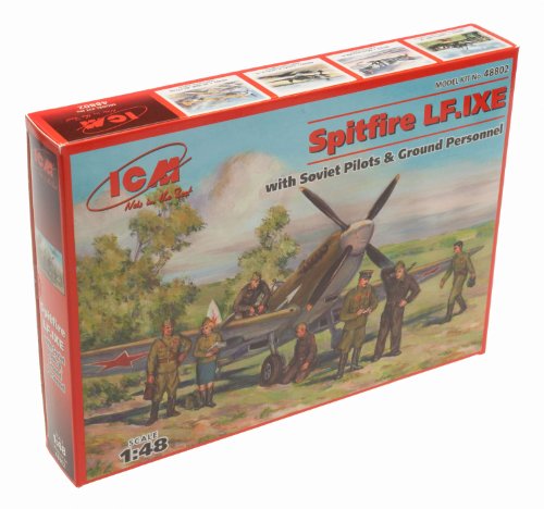 ICM 48802 - Spitfire LF.IXE mit Soviet Pilots und Ground Personnel