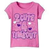 Toddler Girls' Now and Zen 2 Cute 4 Timeout Tee - Pink