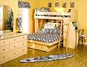 Berg Furniture 22 Series Sierra Collection Twin over Full Space Saver Bunk Bed with Desk & Ladder...