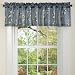 Lush Decor 18-Inch by 84-Inch Cocoa Flower Valance, Blue