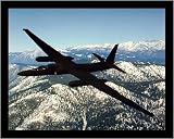 U-2 Spy Plane (In Air) White Wood-Mounted Art Poster Print - 16 X 20