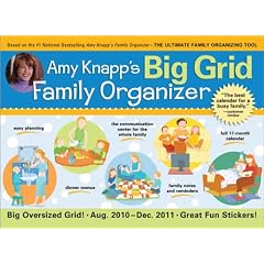 Amy Knapp's Big Grid Family Organizer 2011 Calendar: August 2010-December 2011